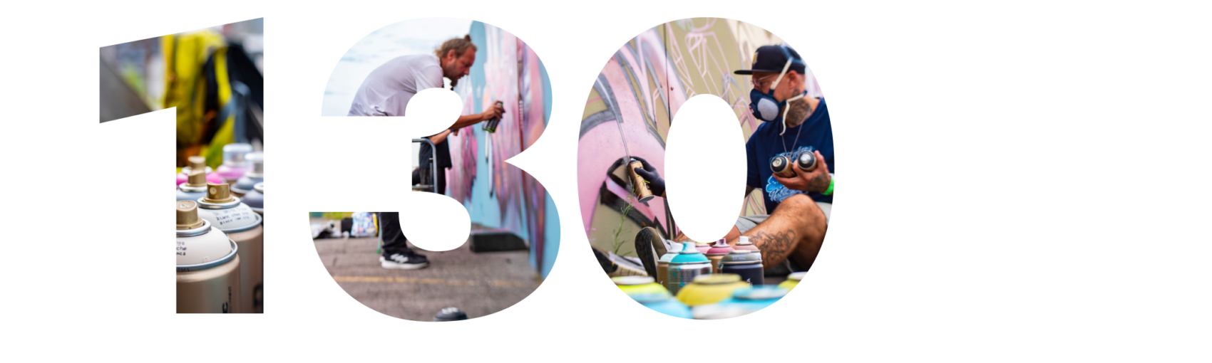 130 Besucher*innen und Graffiti-Artists aus der ganzen Schweiz besuchten die Blockparty im 2025 auf dem Terrain Sud.